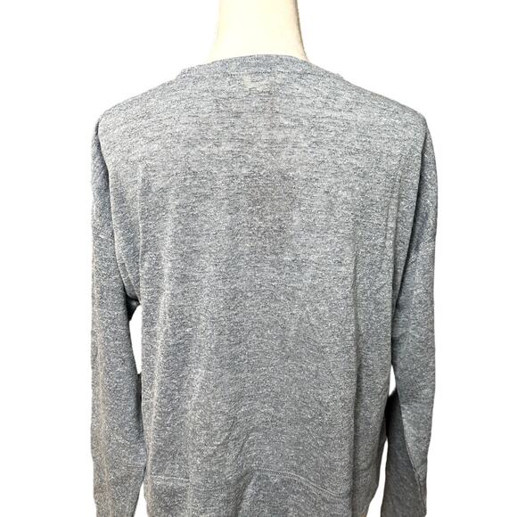 Weatherproof Vintage Texture Melange Sweater Long Sleeve Side Pockets Blue M NWT - Picture 7 of 11